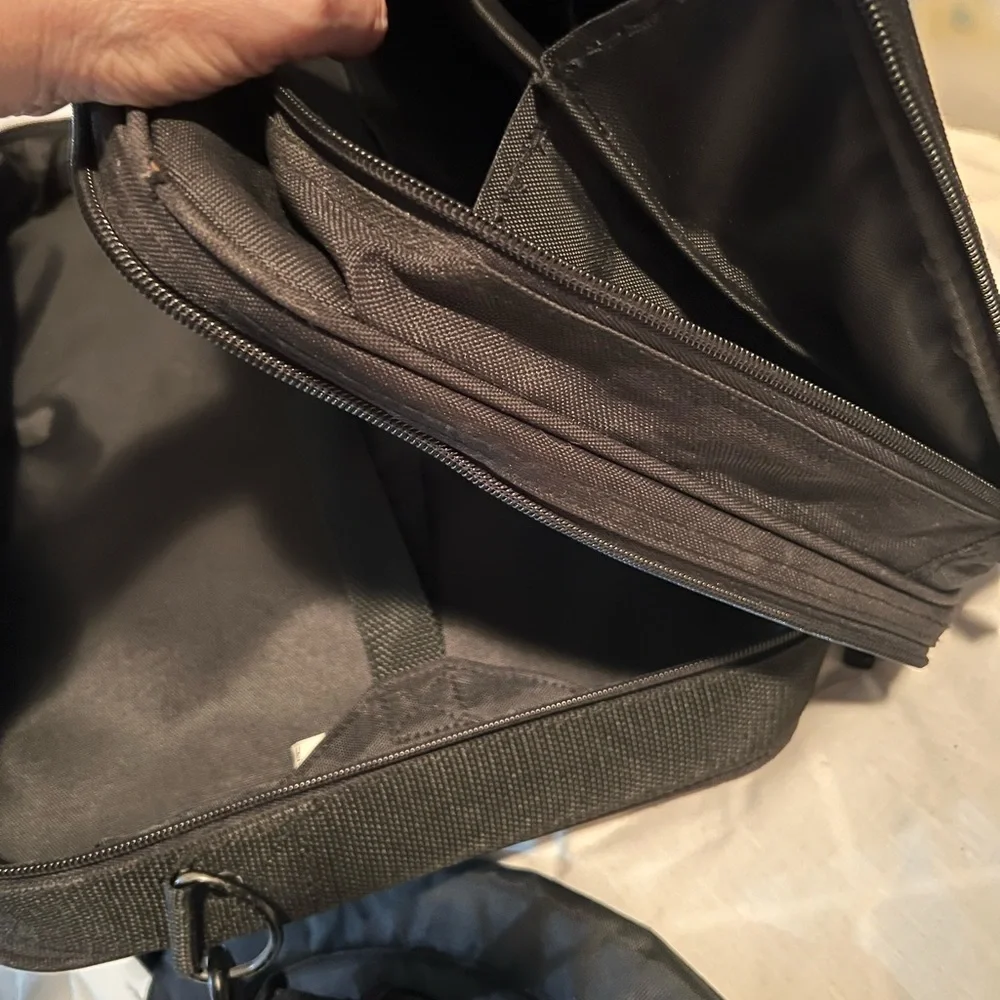 MEAD BLACK LAPTOP BAG WITH SHOULDER STRAP